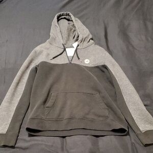 Hollister Two-Tone Gray and Black Hoodie Sweater